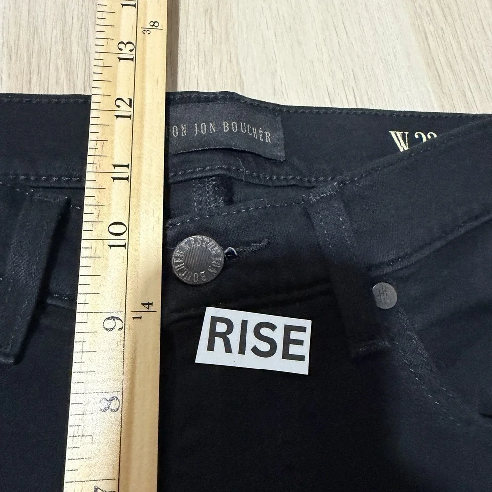 Weston Jon Boucher Tapered Fit Jeans Mens Size 32 Black Designer Classic